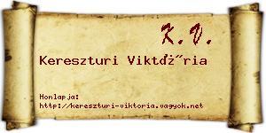 Kereszturi Viktória névjegykártya