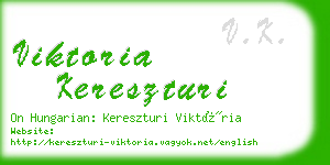 viktoria kereszturi business card